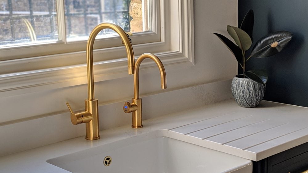 Fathers of Daughters Brushed Gold Faucet